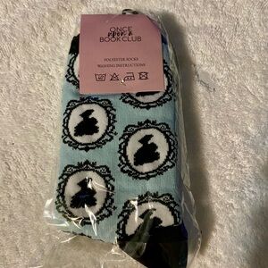 Once upon a Book Club Blue and Black Socks